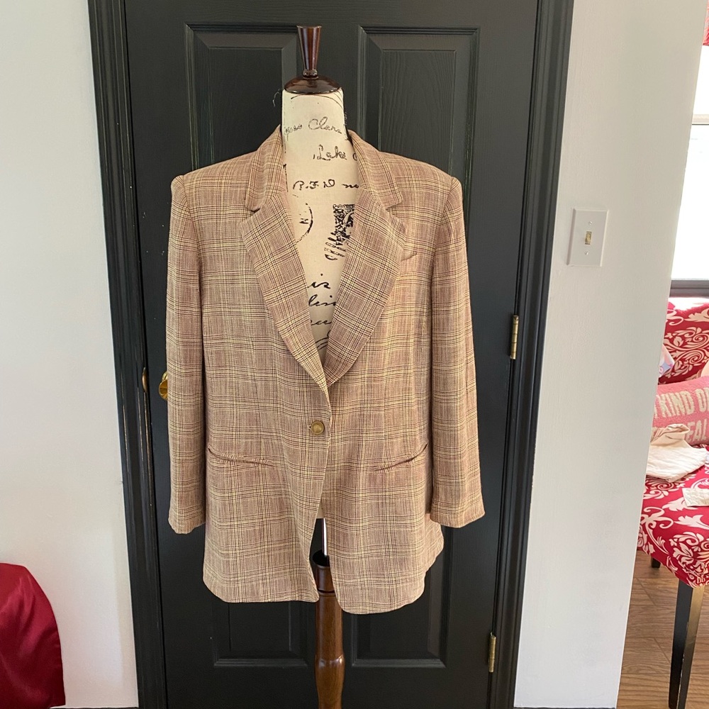 5/$25 - Evan Picone - Plaid Blazer - Size 14